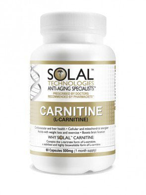 Solal Carnitine (L-Carnitine) 60 Capsules City Plaza Pharmacy Solal Carnitine (L-Carnitine) 60 Capsules City Plaza Pharmacy
