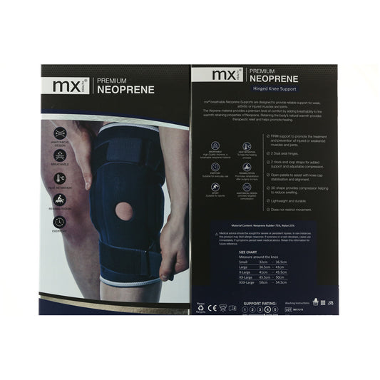 MX Hinged Knee Neoprene Support