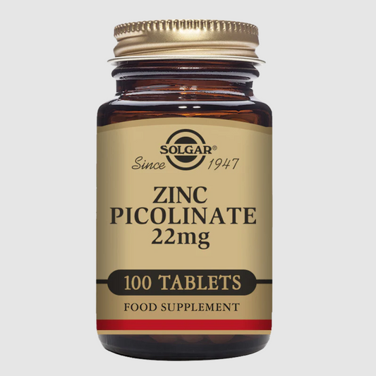 Solgar - Zinc Picolinate 22mg Tablets 100's