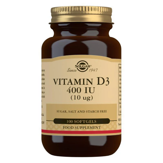 Solgar - Vitamin D3 400 IU Softgel Capsules 100's