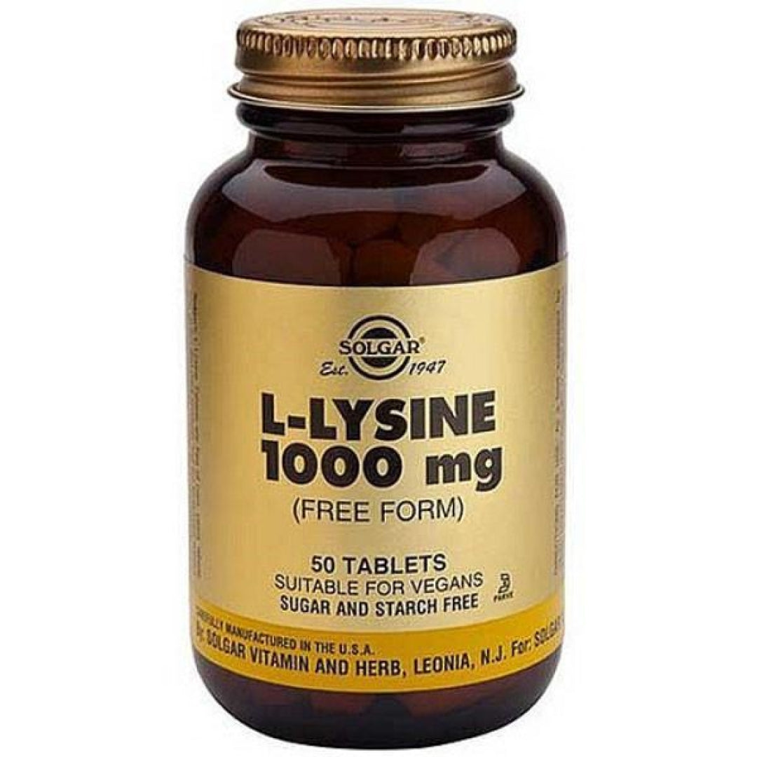 Solgar - L-Lysine 1000mg Tablets 50's