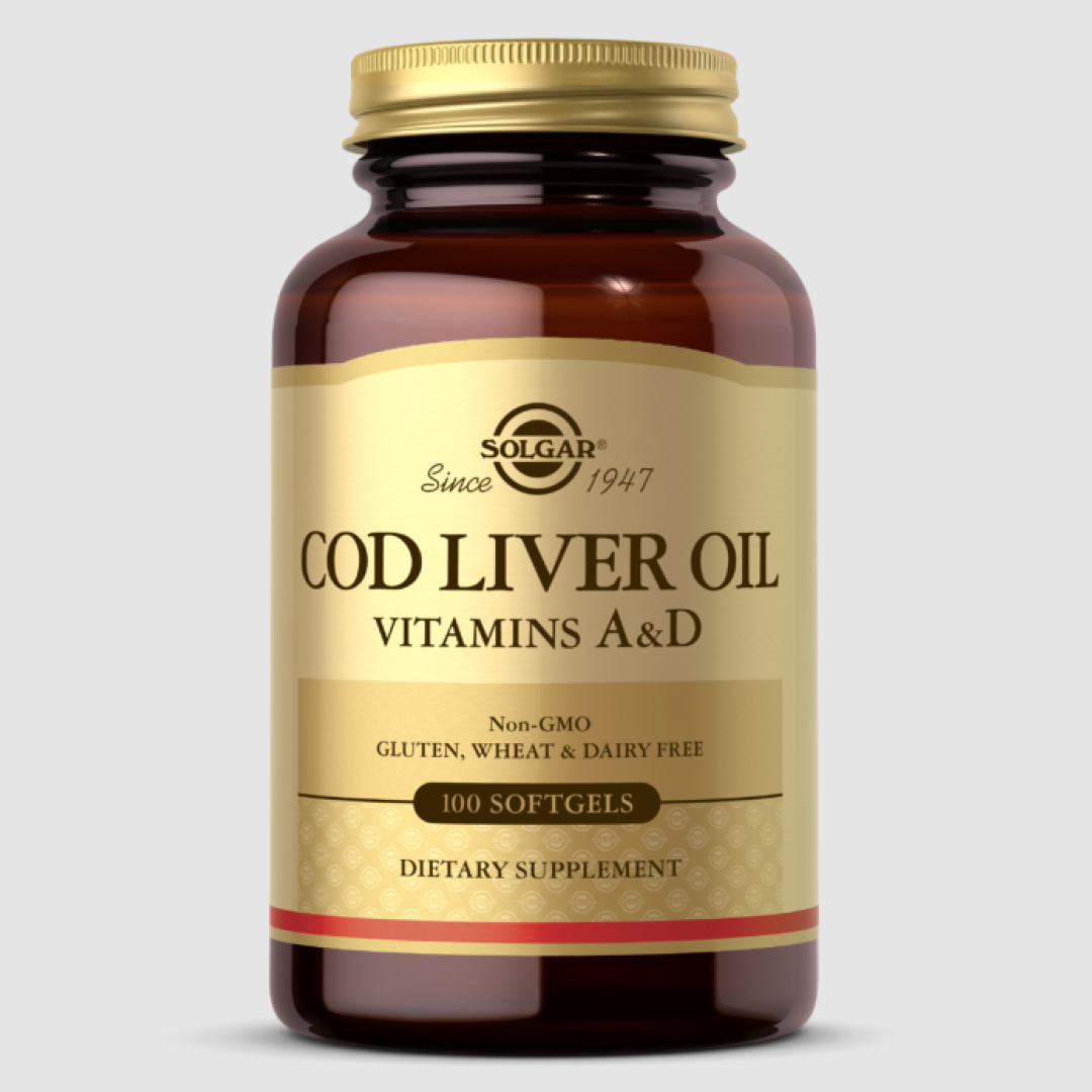 Solgar - Cod Liver Oil Softgels (Vitamin A & D Supplement)