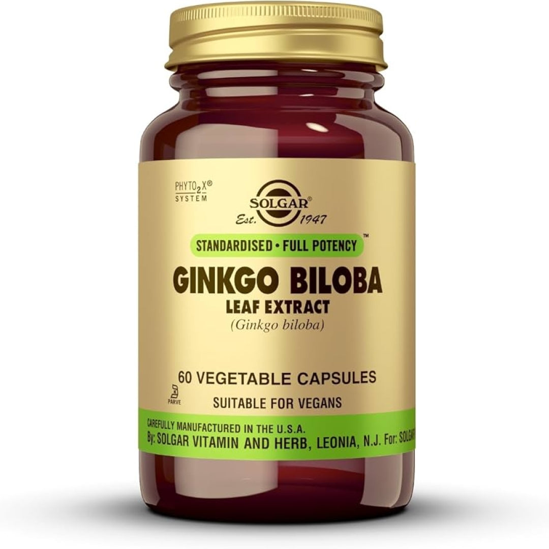 Solgar - Ginkgo Biloba Leaf Extract Vegicaps (60 capsules)