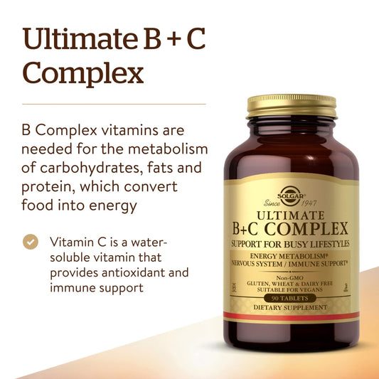 Solgar - Ultimate B & C Complex Tablets 30's