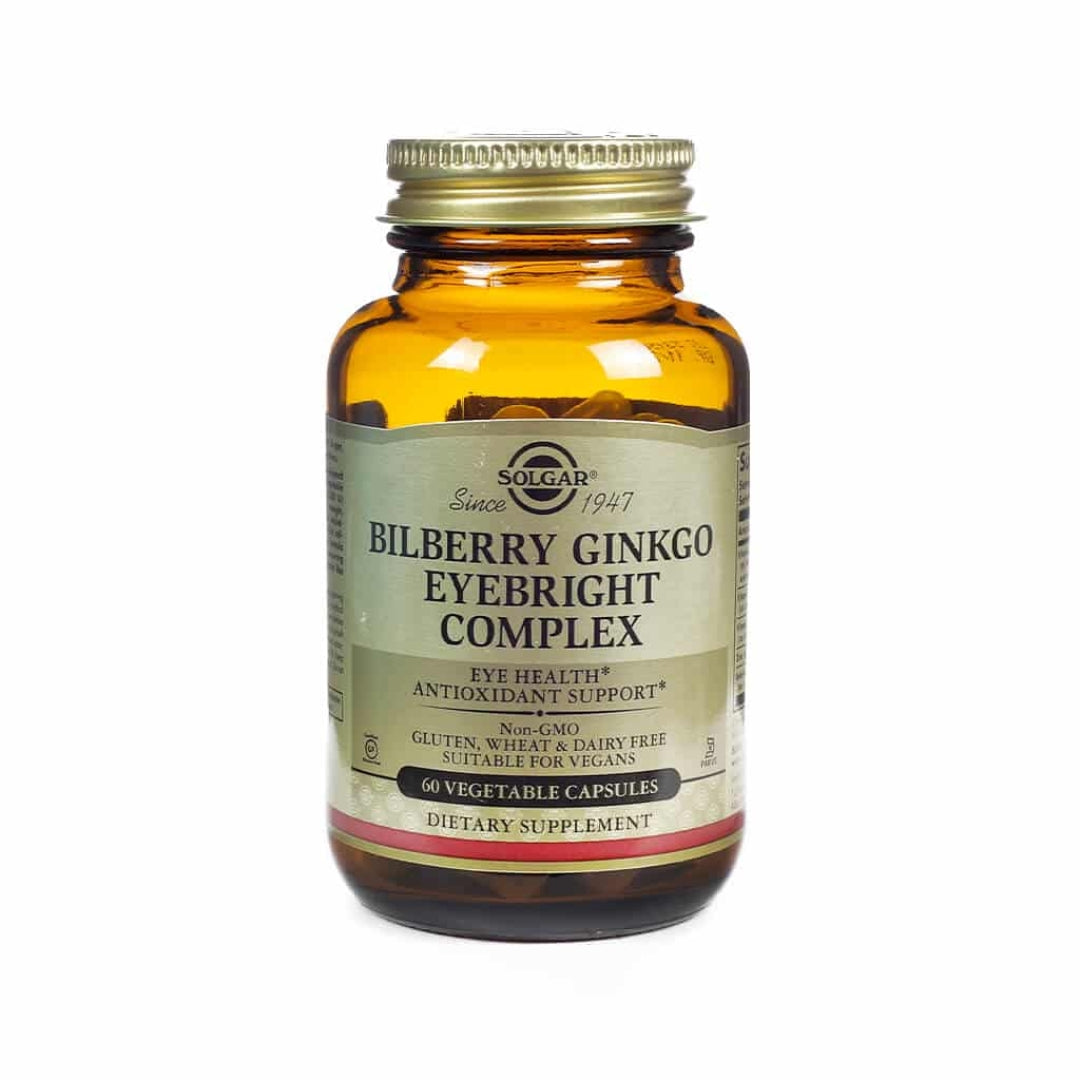 Solgar - Bilberry Ginkgo Eyebright Complex Vegetable Capsules