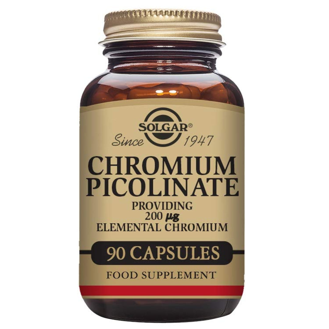 Solgar - Chromium Picolinate 200 mcg Vegetable Capsules