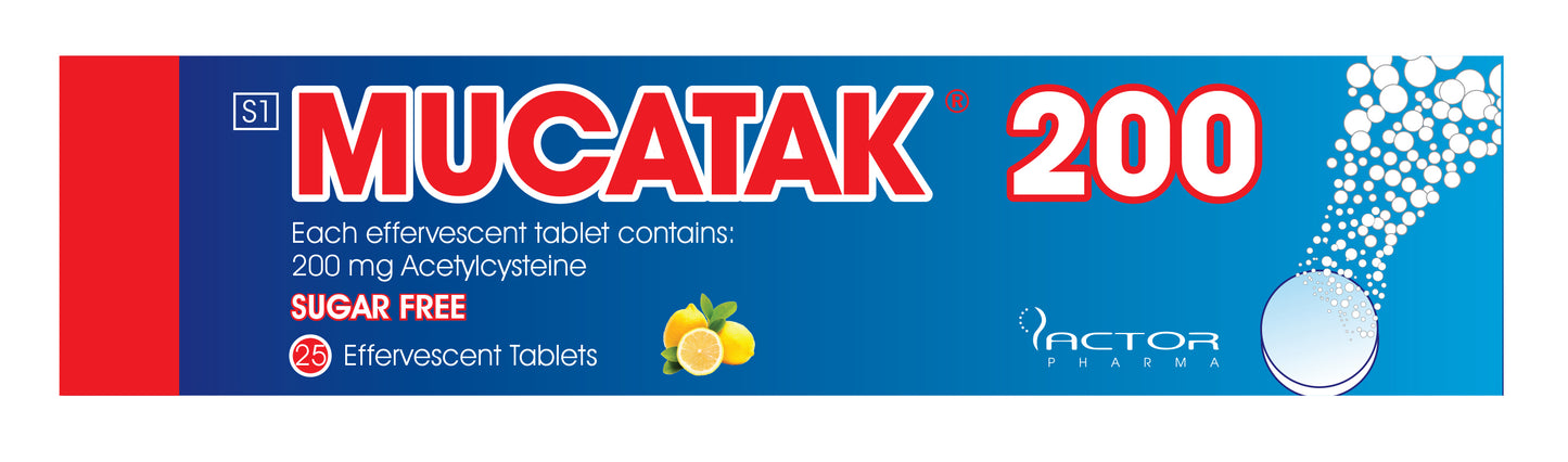 Mucatak 200 Effervescent Tablets