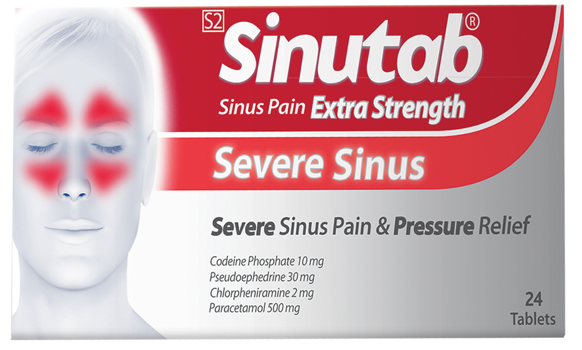 Sinutab Sinus Pain Extra Strength tablets – City Plaza Pharmacy