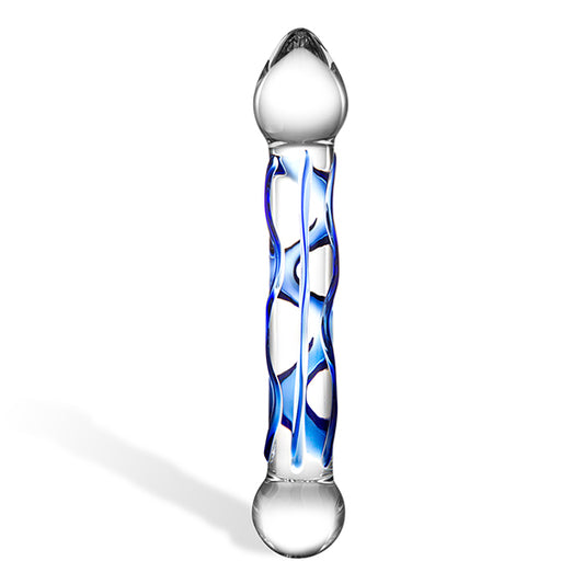 Glas – Full Tip Textured Glass Dildo