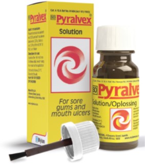 Pyralvex solution 10 ml mouth ucers – City Plaza Pharmacy