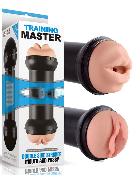 TRAINING MASTER DOUBLE SIDE STROKER MOUTH AND PUSSY MASTURBATOR