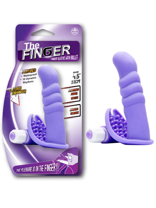 The Finger 4.5 Inch Silicone Vibrating Finger Sleeve